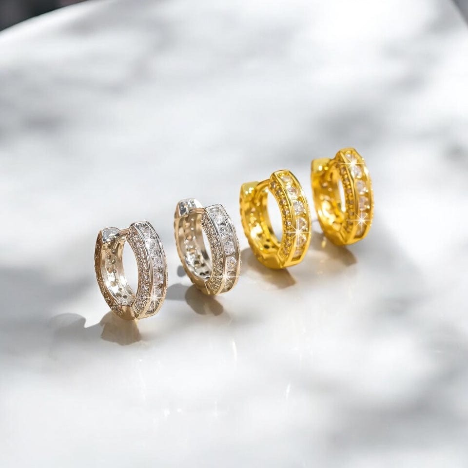 Boucle d’Oreille Créole Luxe or et argent