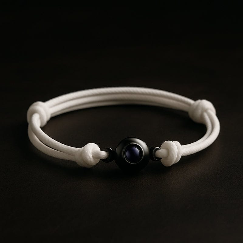 Bracelet homme cordon personnalisable photo