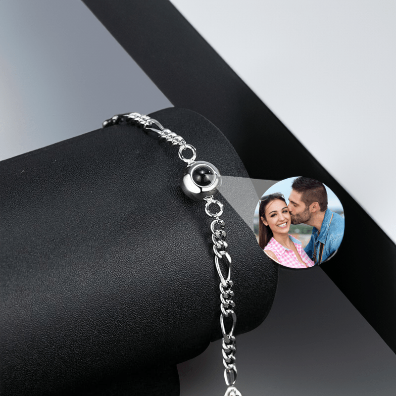 Bracelet Personnalisé avec photo argent