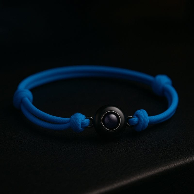 Bracelet cordon pour homme avec personnalisation photo