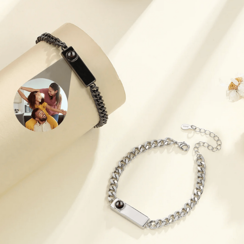 Bracelet Personnalisé avec Photo Projection