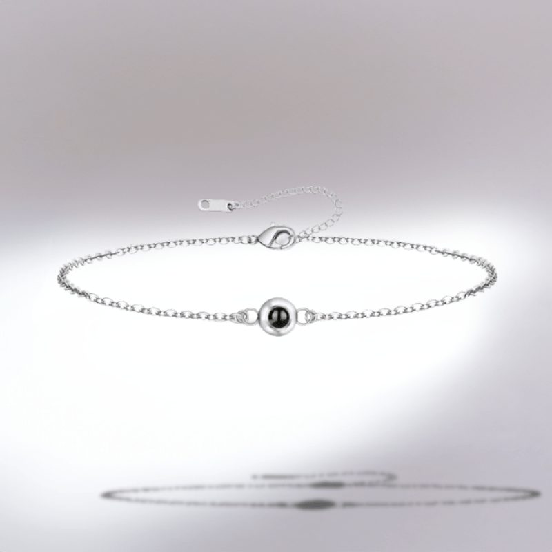 Des Finitions Exemplaires - Bracelet Homme avec Photo, Chaîne Fine en Acier