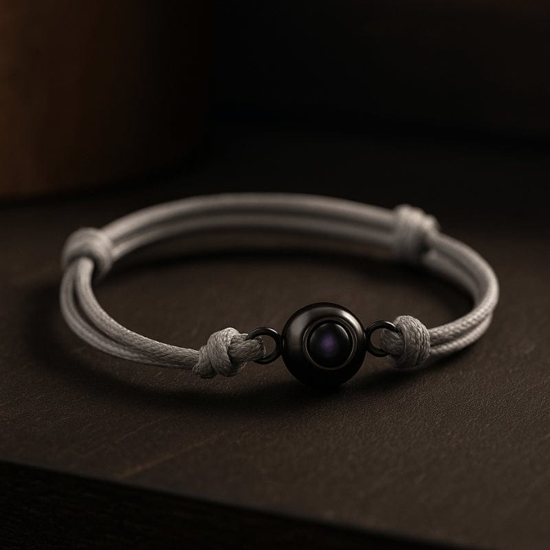 Bracelet gravable photo homme en corde