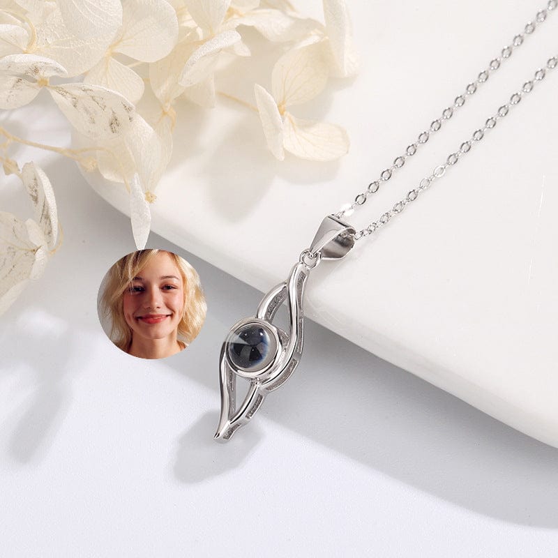Collier Personnalisé Photo Projection argent