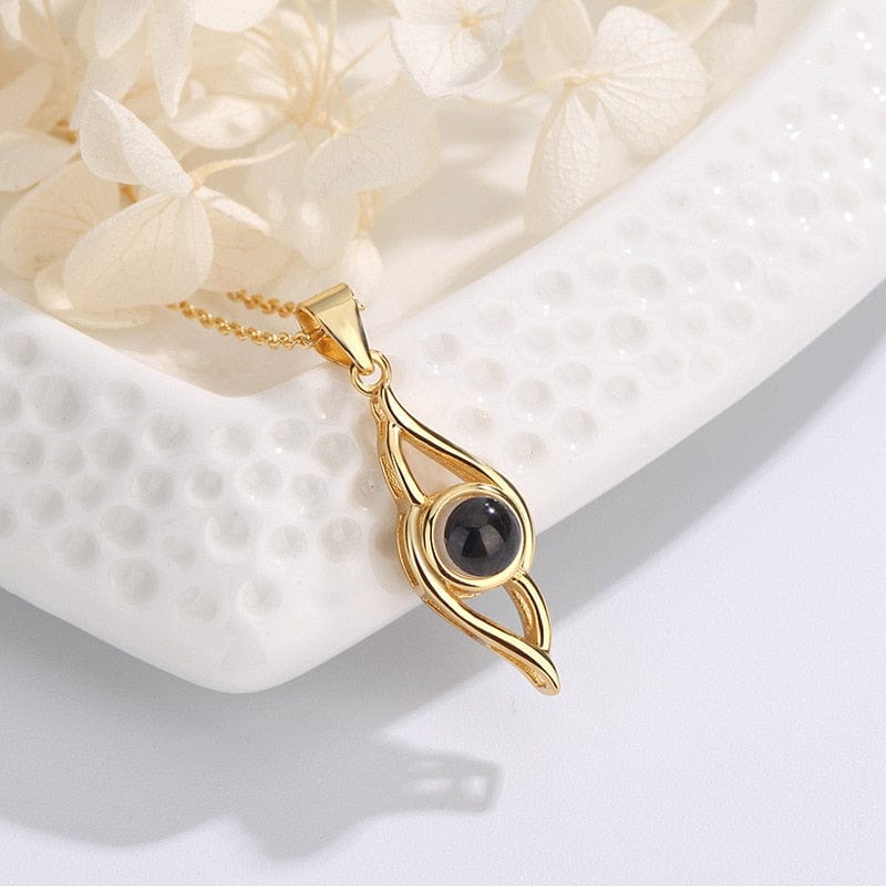 Collier Personnalisé Photo Projection or