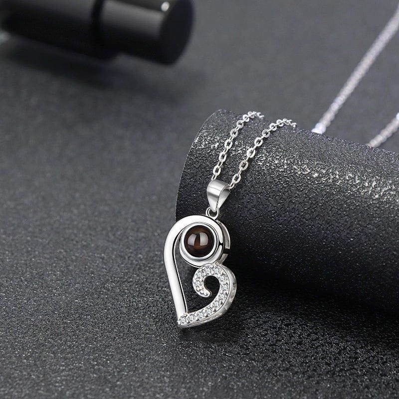 Des Finitions Exemplaires - Collier Couple Personnalisé Photo en Argent 925