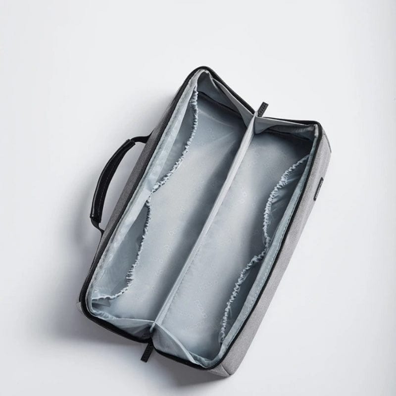 Grande trousse de toilette homme rigide avec compartiments élastiques