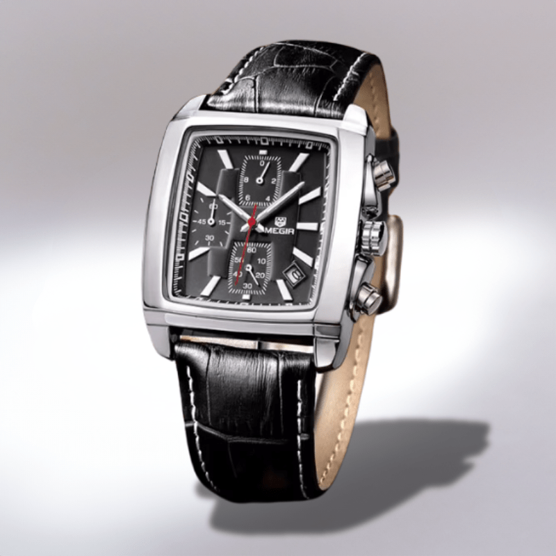 Montre Carré Vintage noir cadran noir