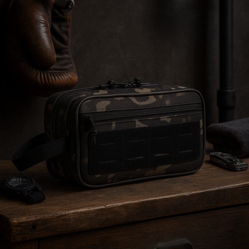 trousse de toilette homme camouflage étanche et résistante pour voyage