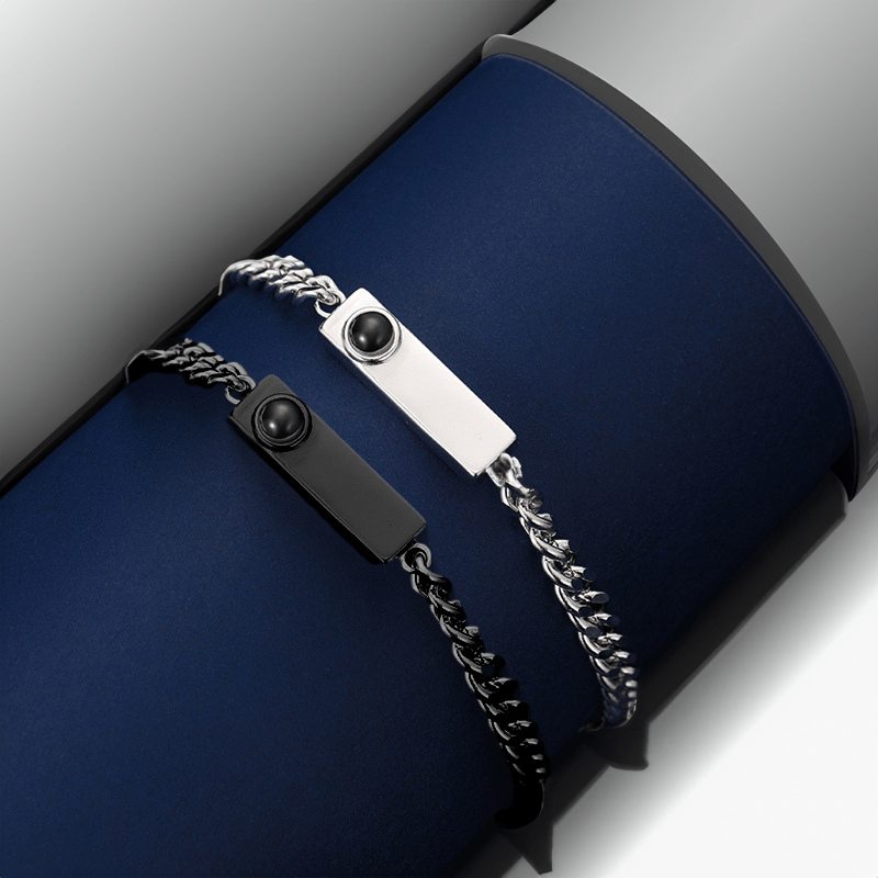 Bracelet Personnalisé avec Photo Projection