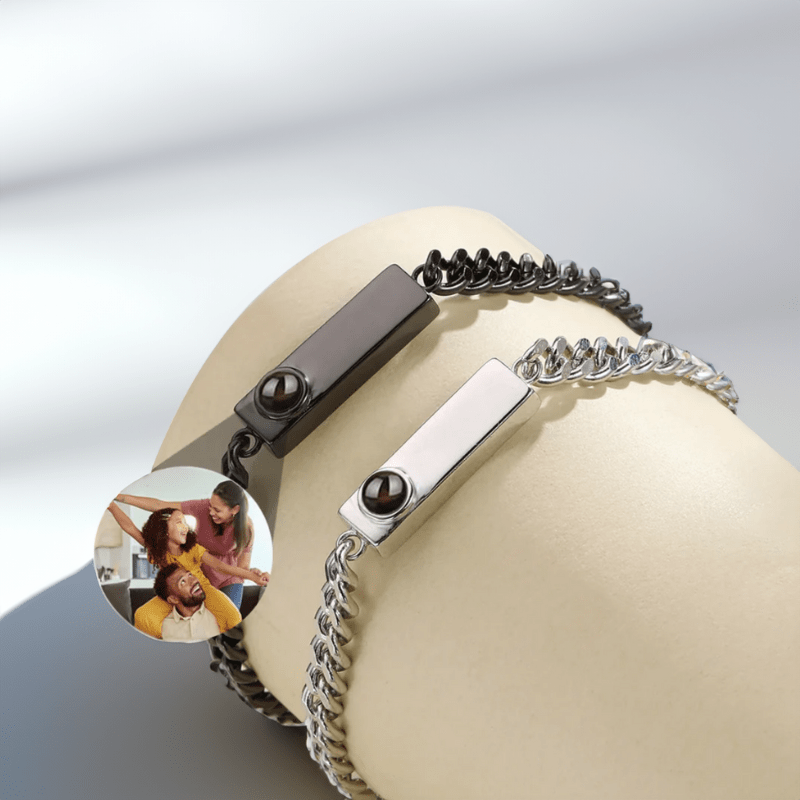 Bracelet Personnalisé avec Photo Projection