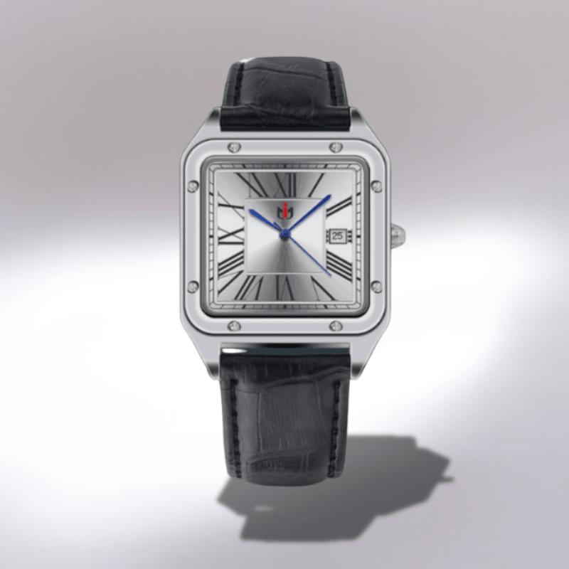 Montre Vintage Carrée avec Bracelet Cuir