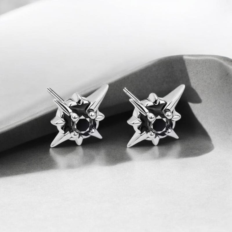 Boucles d'oreilles homme étoile finition premium bijoux