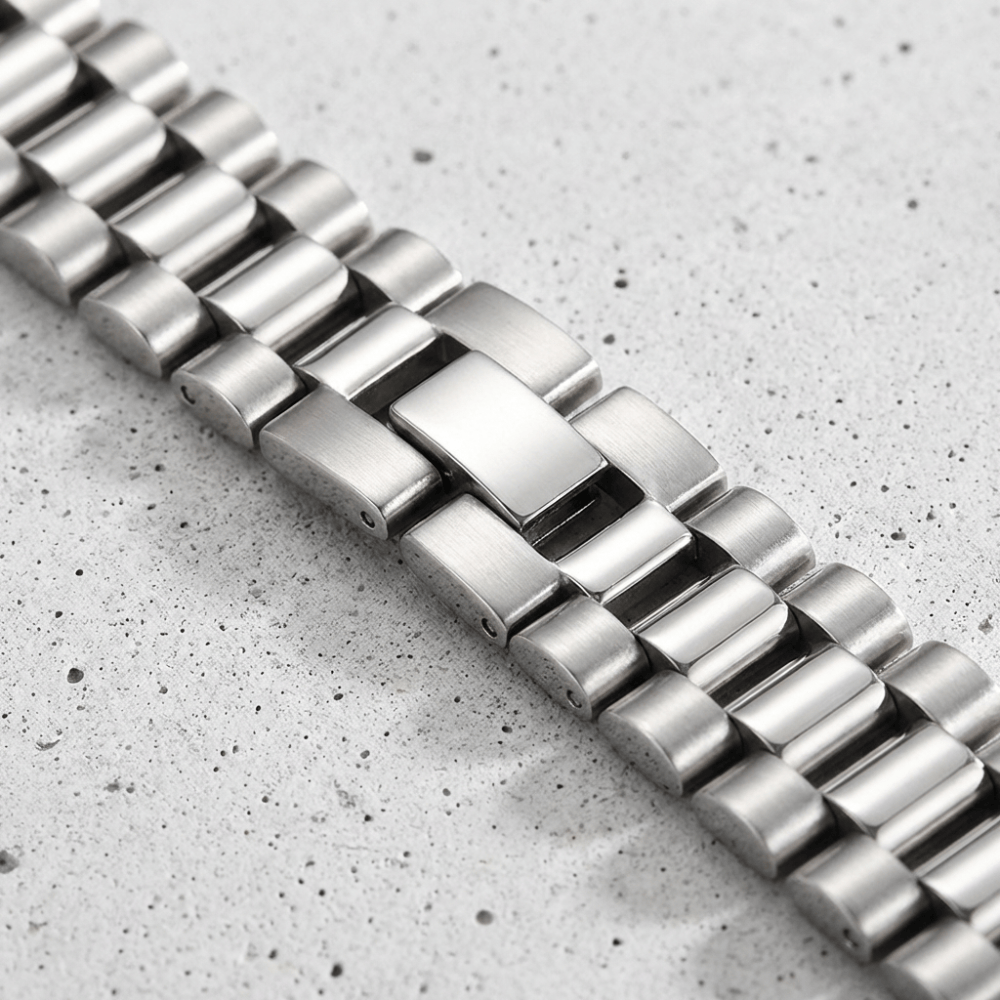 Bracelet gourmette argent homme fermoir déployant acier inoxydable