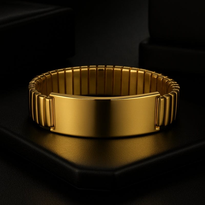 Bracelet acier homme ajustable personnalisable luxe