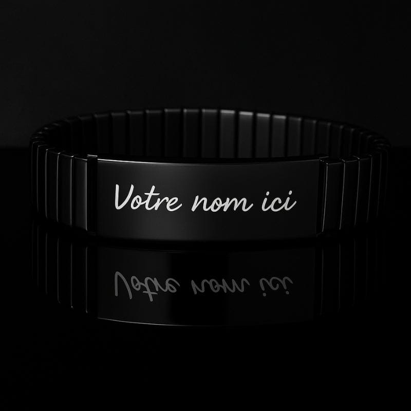 bracelet personnalisé homme avec gravure sur mesure
