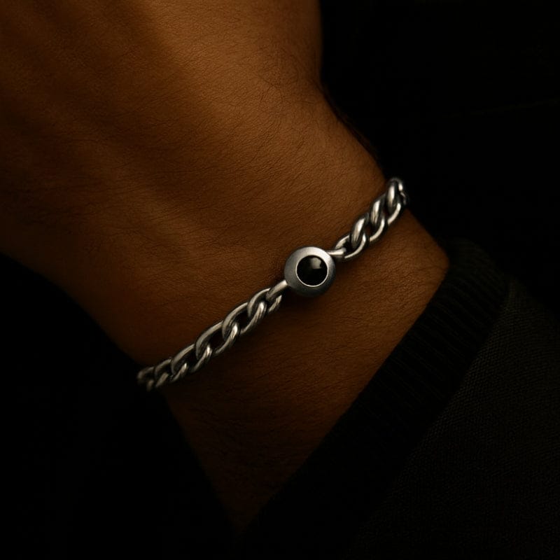 Bracelet photo personnalisé gourmette