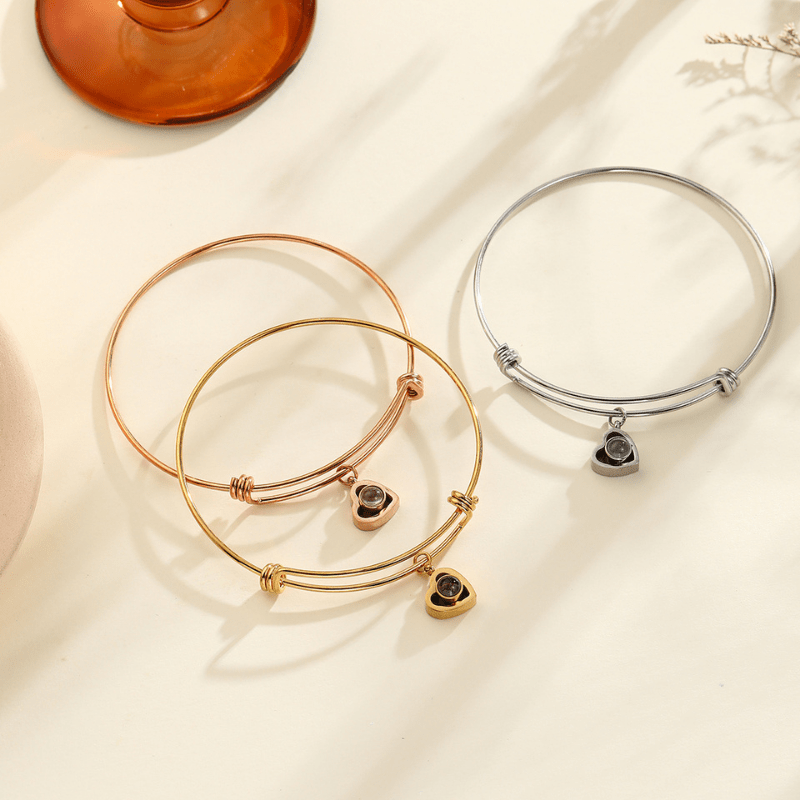 Bracelet Projection Photo Coeur