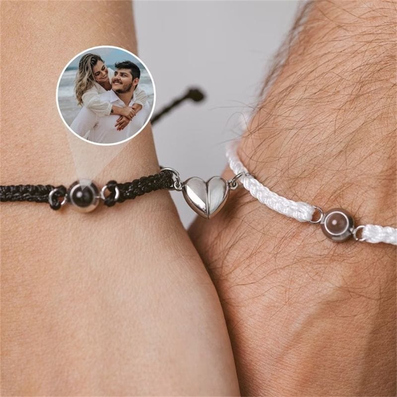 Bracelet Couple Personnalisé Photo