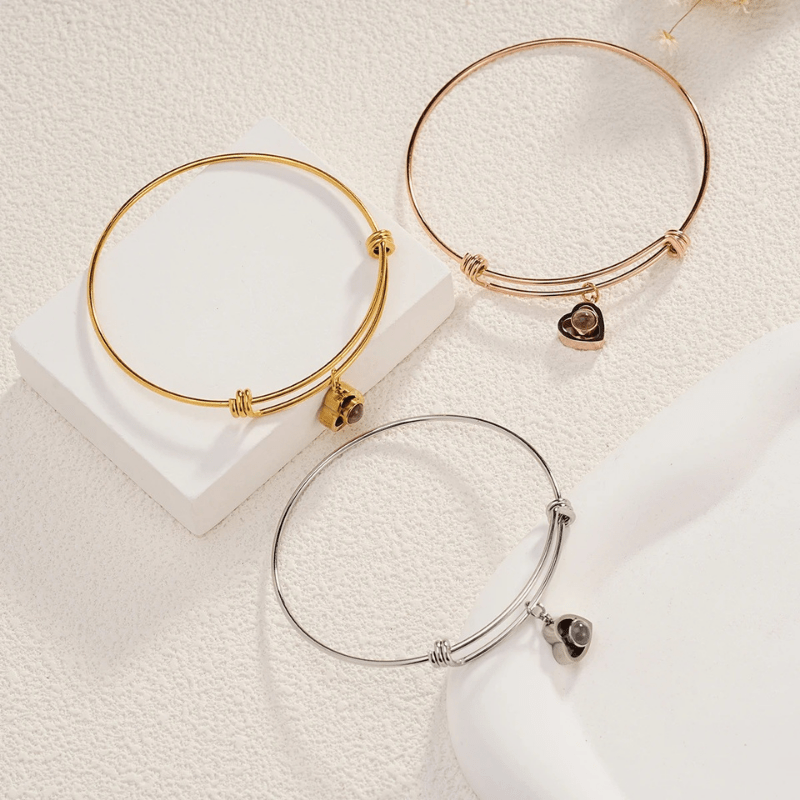 Bracelet Projection Photo Coeur