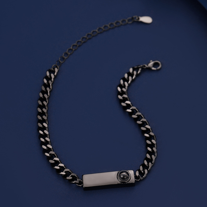 Des Finitions Exemplaires - Bracelet Homme Personnalisé Photo, Plaque Acier
