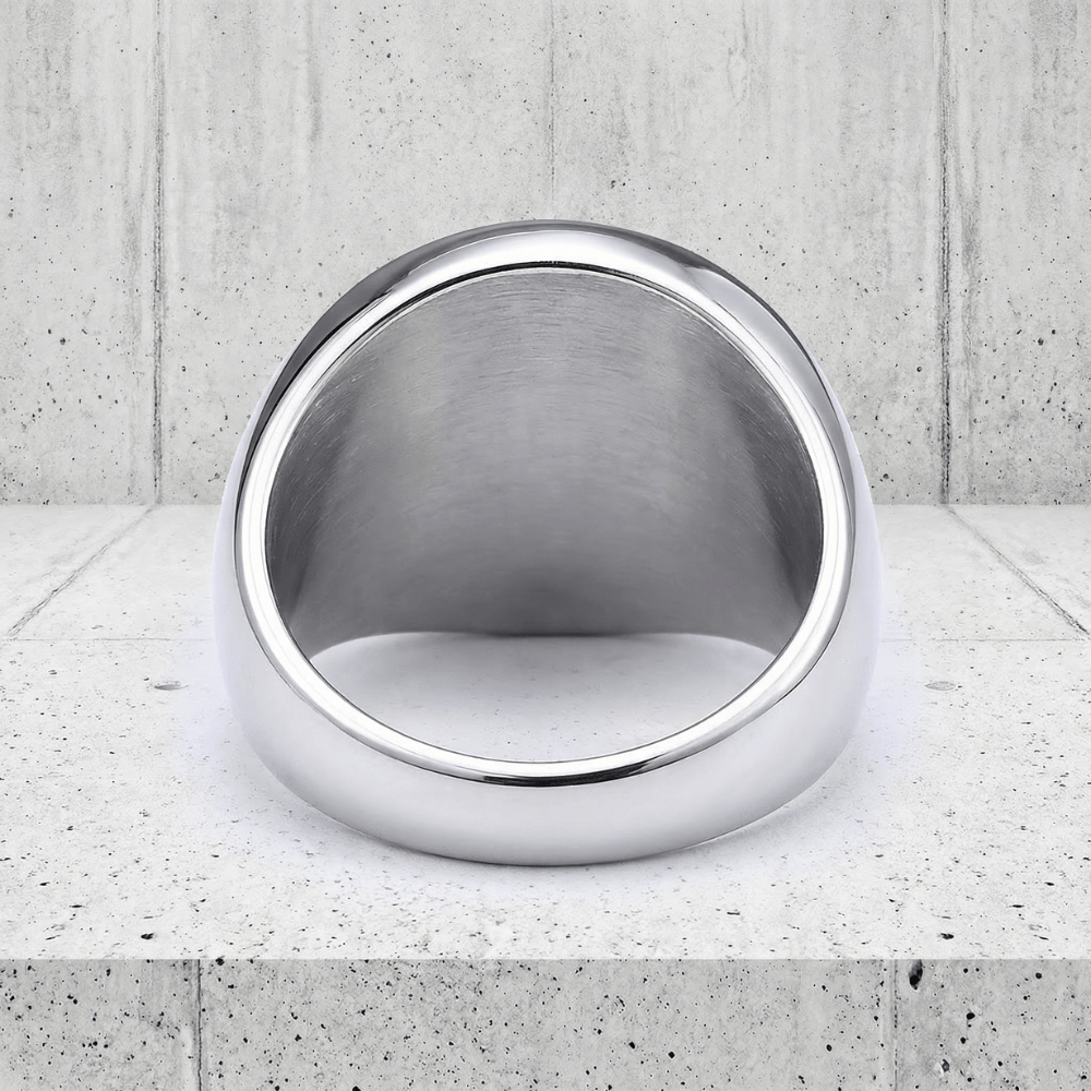 Des Finitions Exemplaires - Bague Chevalière Homme Arbre de Vie