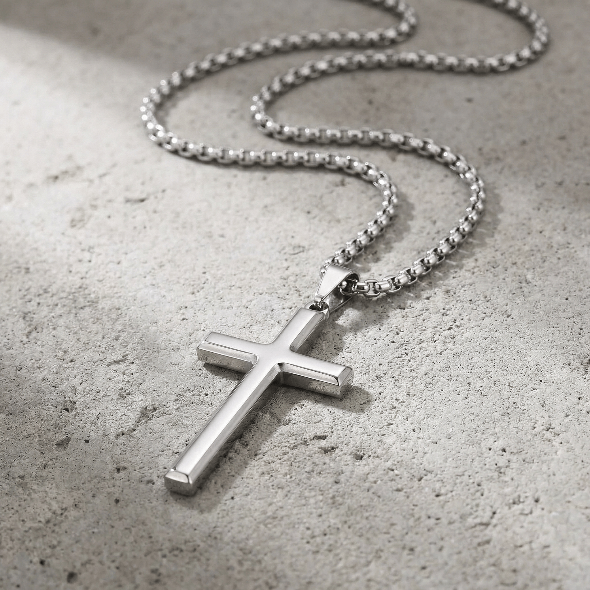 pendentif croix dieu en argent