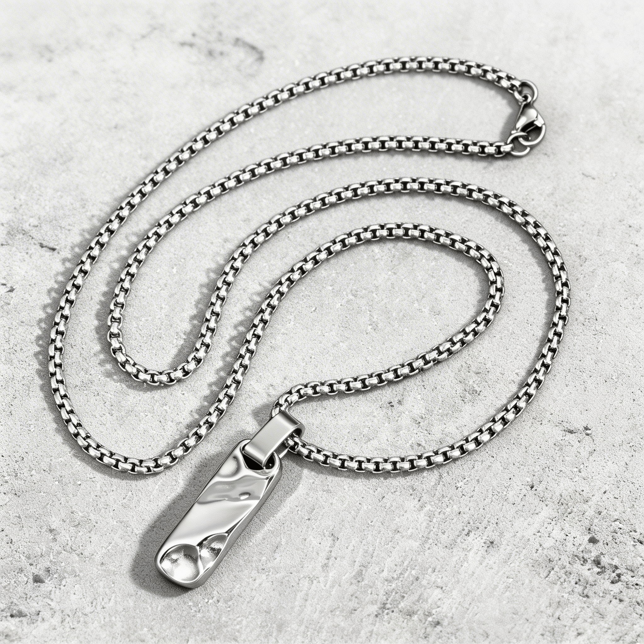pendentif argenté masculin