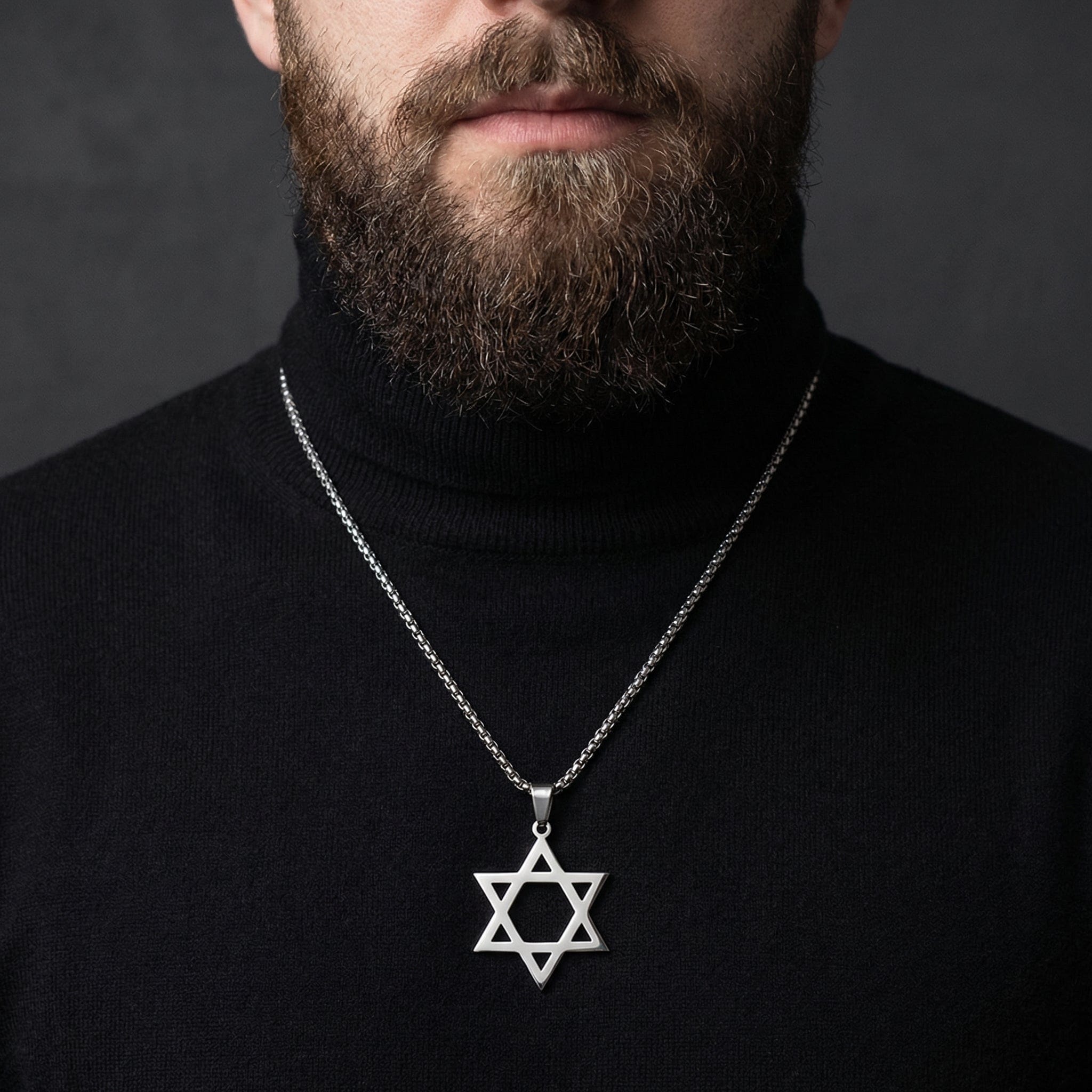 collier croix juif argent