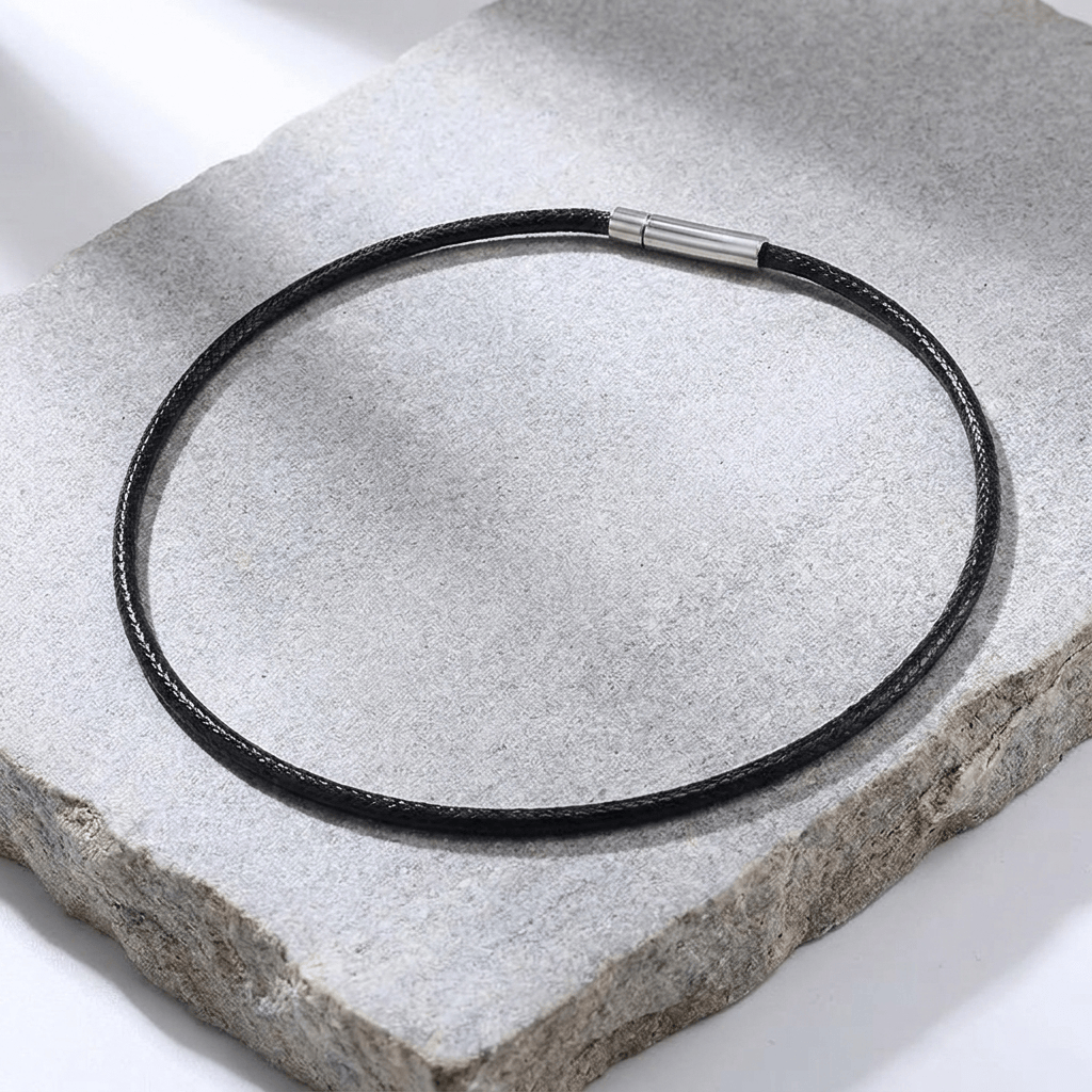 collier homme noir alternative collier cuir homme