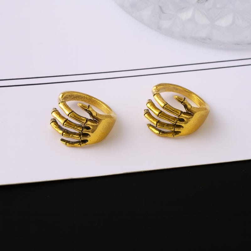 Ear cuff clip homme or paire boucles sans perçage