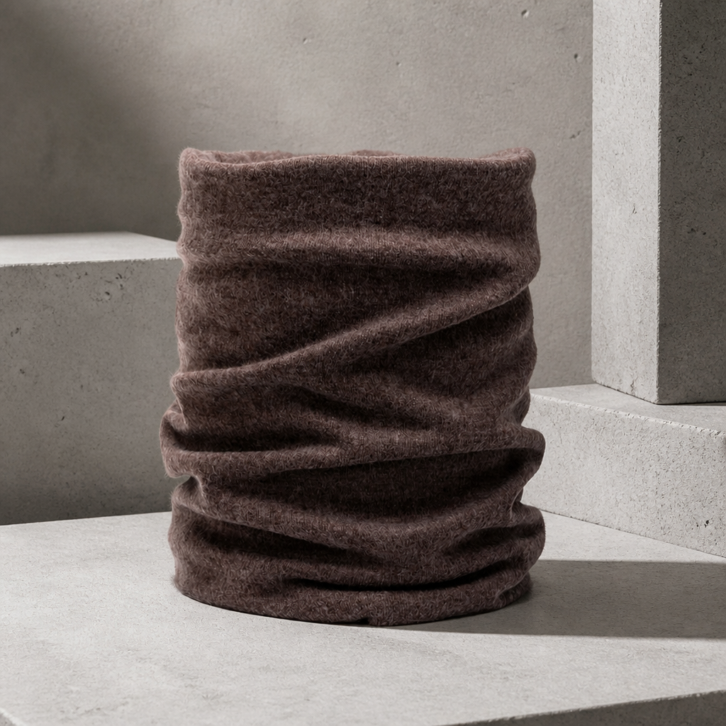 Écharpe Tube Homme en Coton, coloris marron