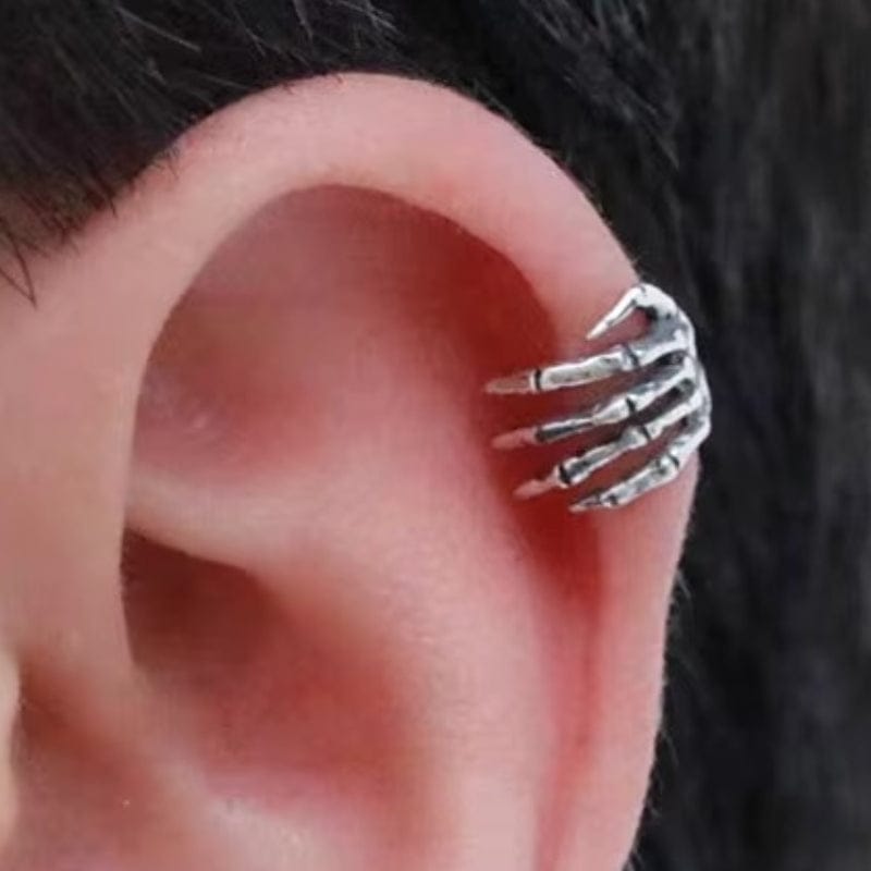 fausse boucle d'oreille homme clip ear cuff portée sans perçage