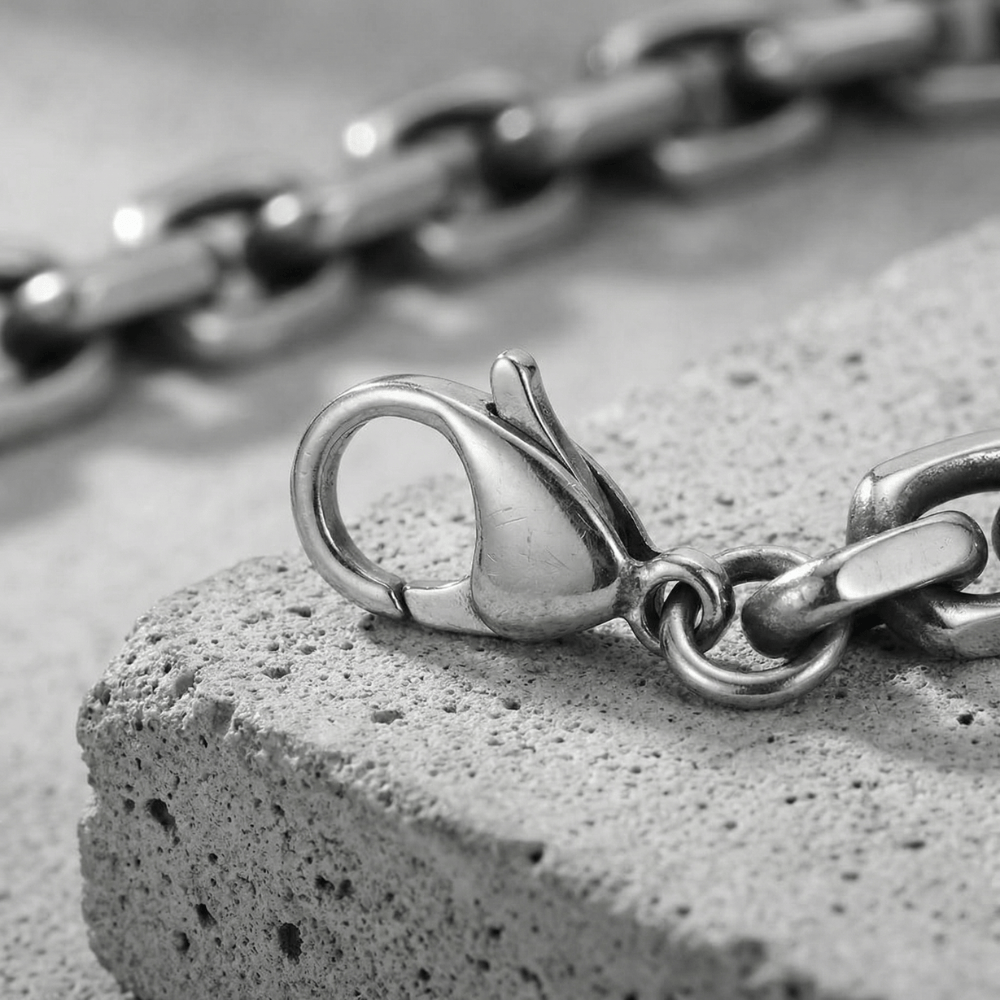 Des Finitions Exemplaires - Bracelet Gourmette Homme Argent Maille Forçat