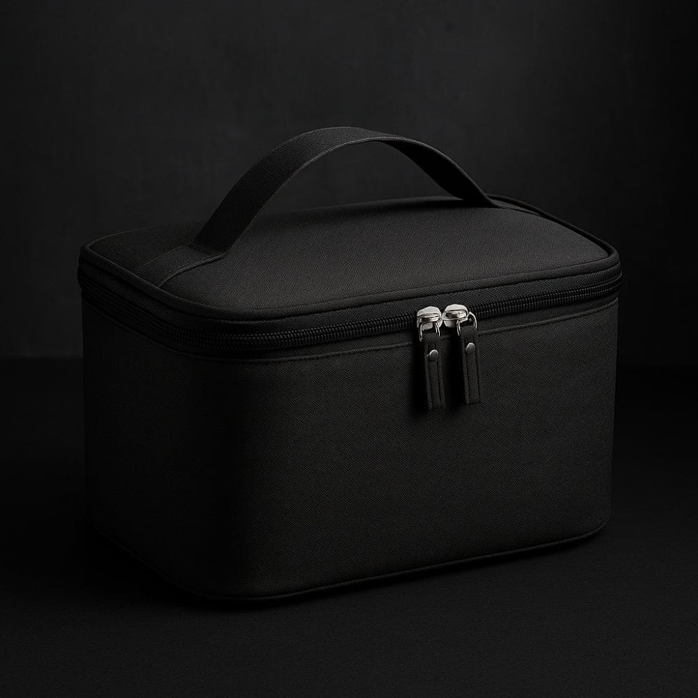 Grande trousse toilette homme avec compartiments noire organisation