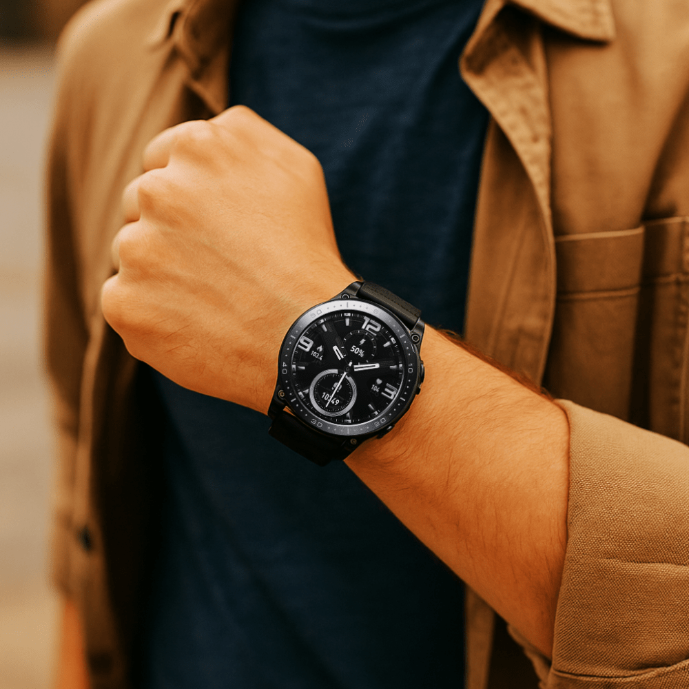 montre connectée portée par un homme