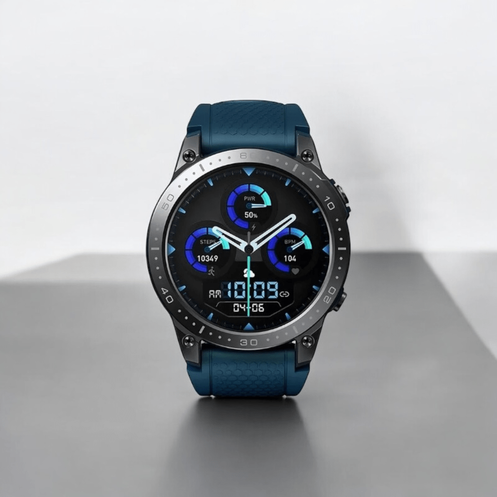 montre connectée pour homme bleue