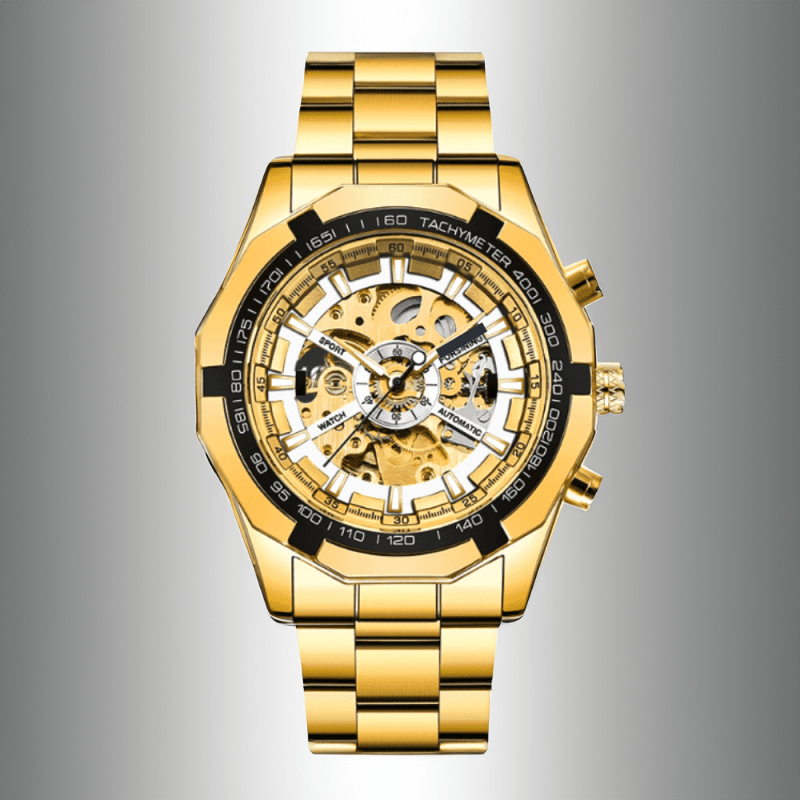 Montre Squelette Automatique Or