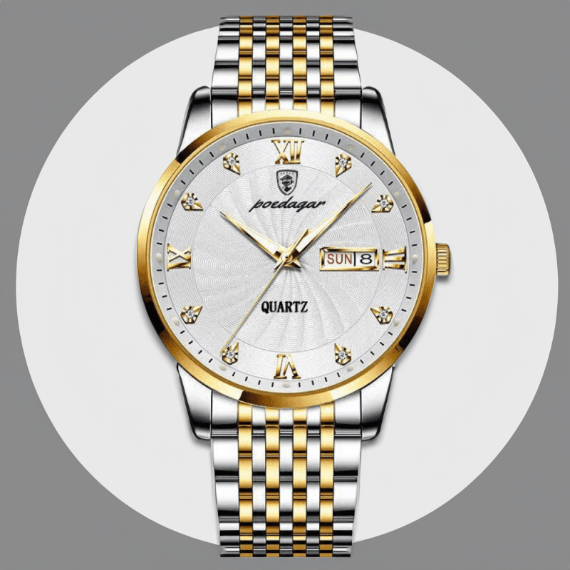 Montre Quartz Analogique Luxe