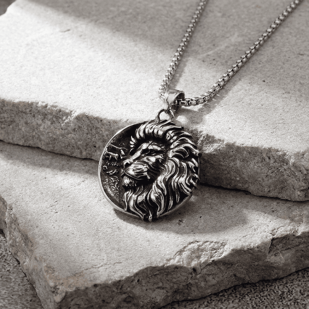 collier-pendentif-tete-de-lion