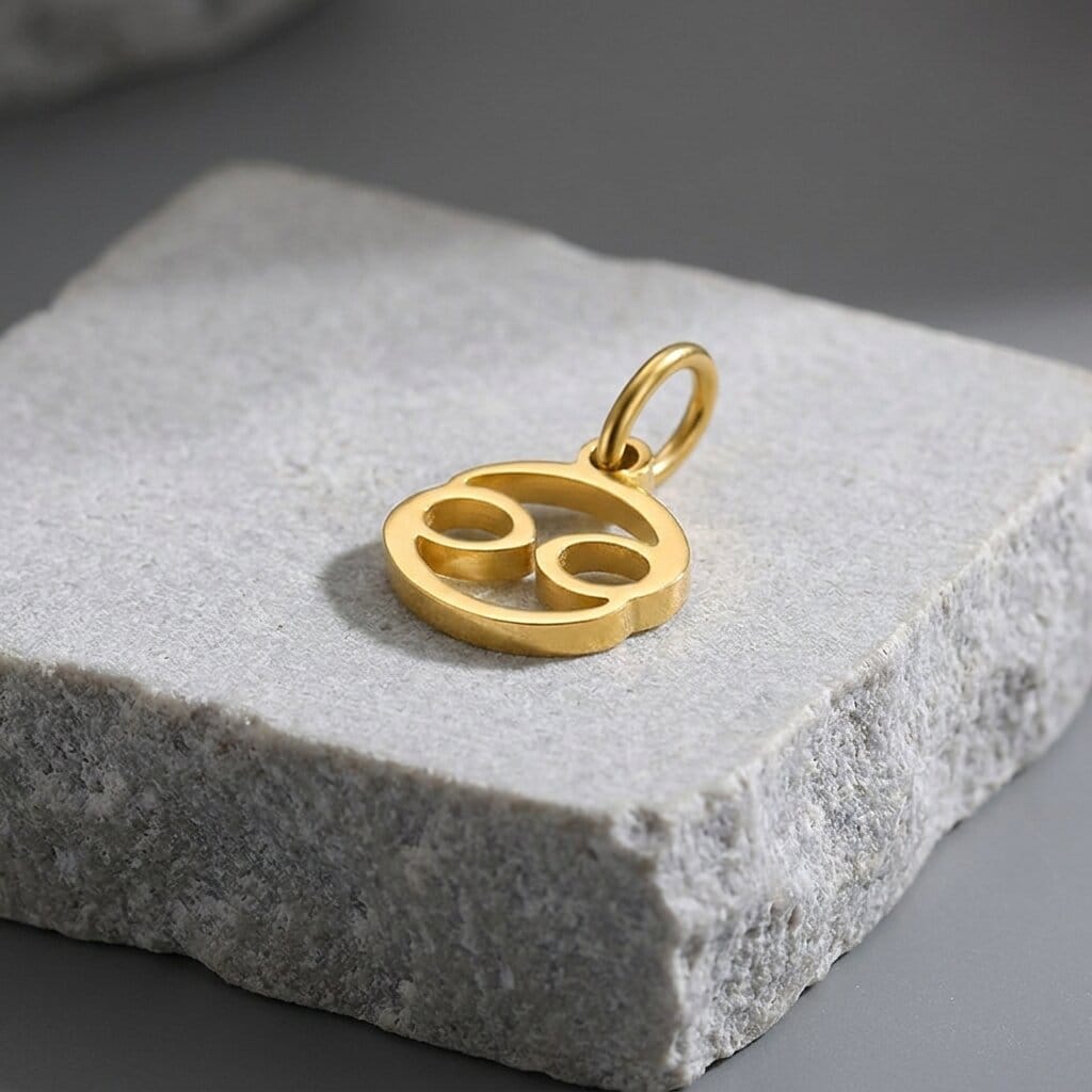 pendentif signe astrologique zodiaque homme cancer