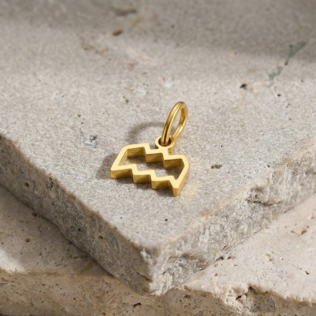 pendentif signe astrologique zodiaque homme verseau