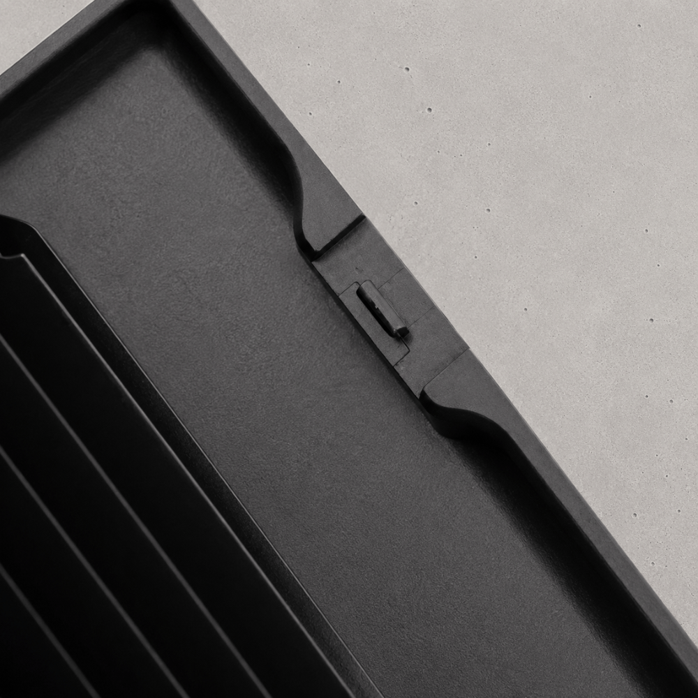 porte-carte aluminium boîtier à soufflet