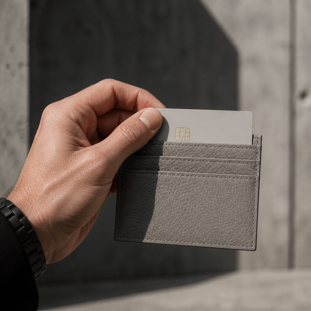 porte cartes homme cuir graine slim usage