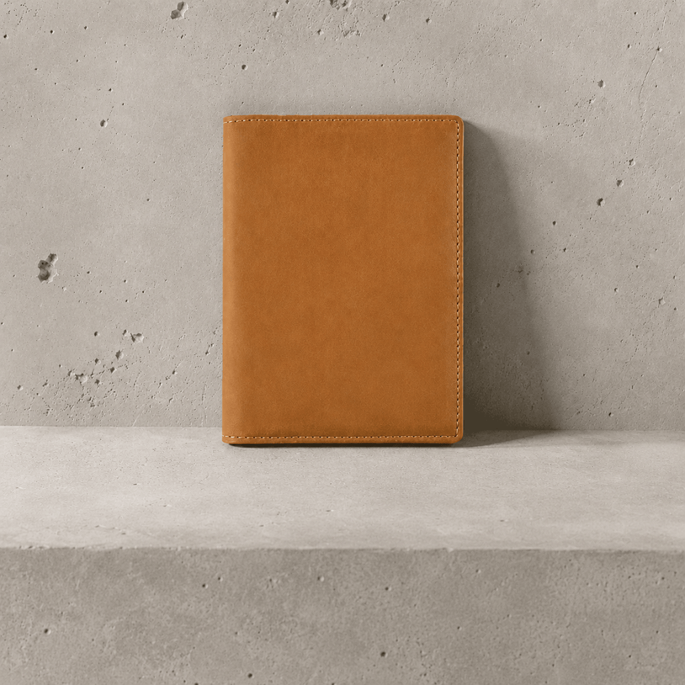 Porte-cartes homme cuir veritable voyage camel