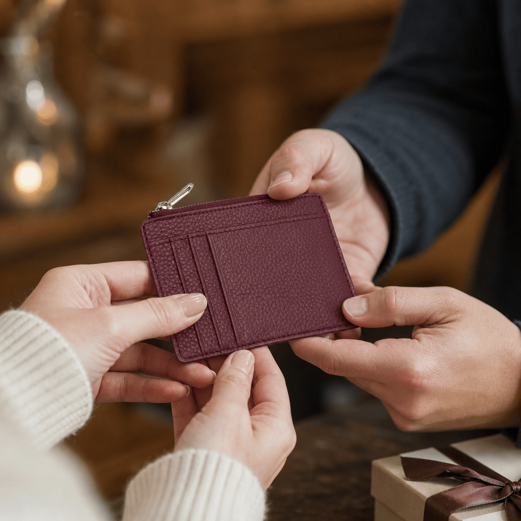 porte-cartes cuir homme idée cadeau personnalisé