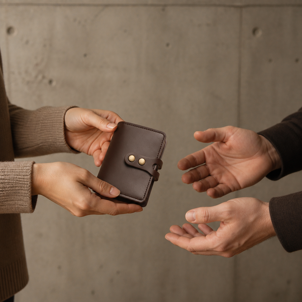 porte-cartes homme cadeau de fidélité format classeur