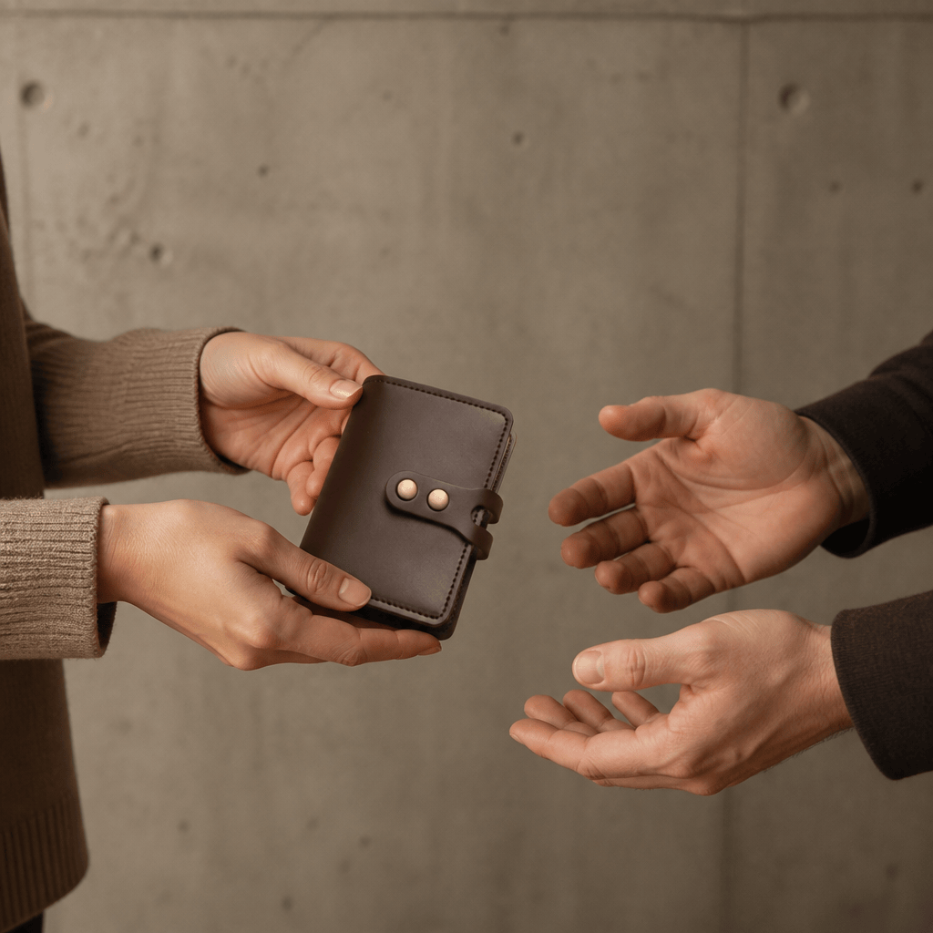 porte-cartes homme cadeau de fidélité format classeur