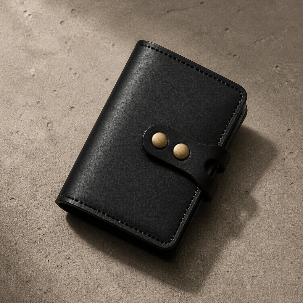 porte-cartes homme de fidélité noir nombreuses cartes