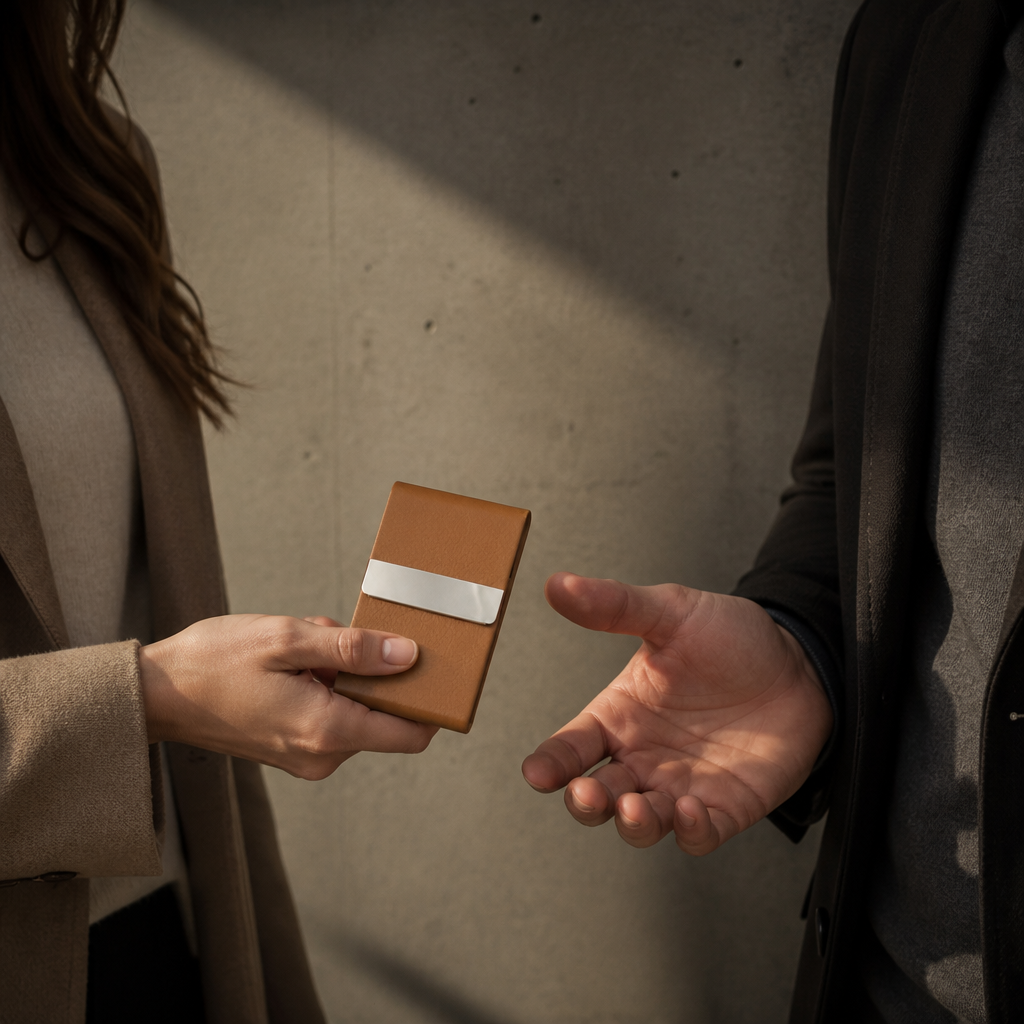 Porte-cartes homme personnalisé offert en cadeau